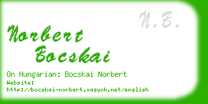 norbert bocskai business card